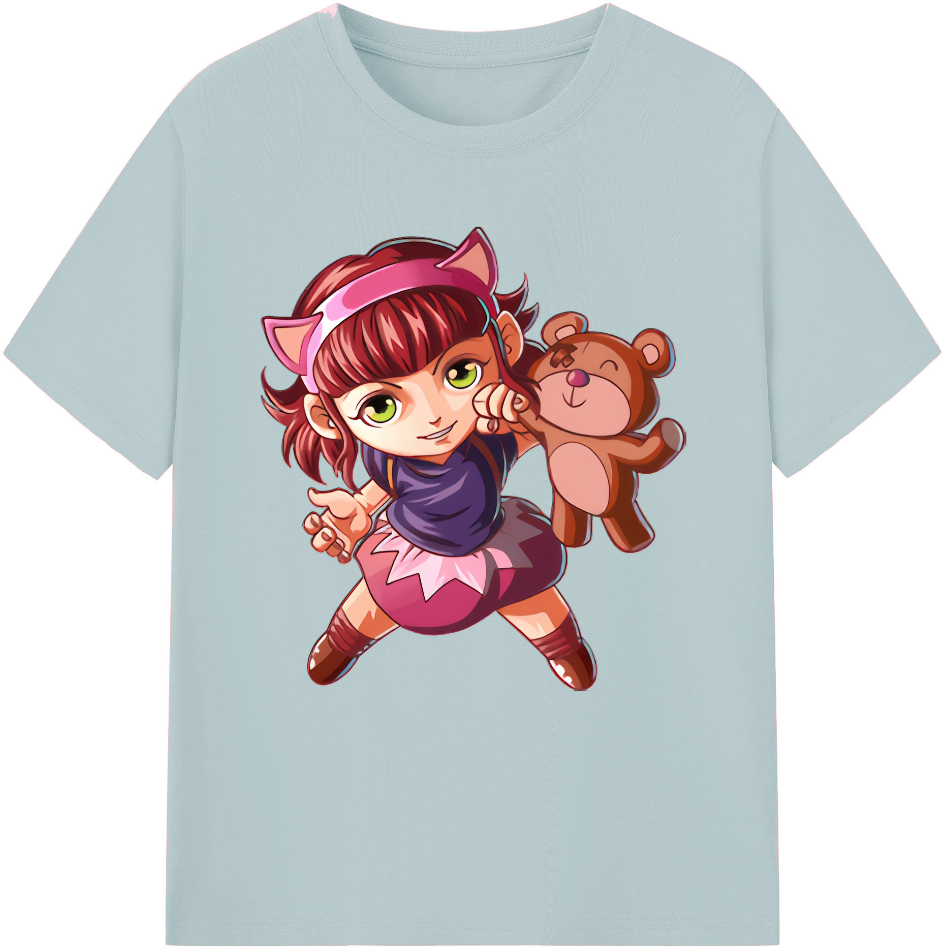 リーグ・オブ・レジェンド League of Legends LOL 綿100％半袖Tシャツ（フロントプリント）